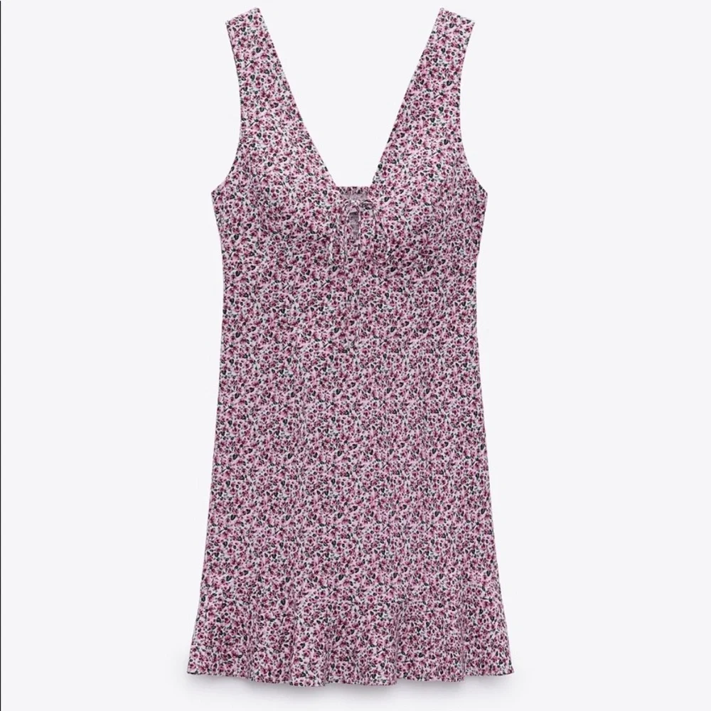 Zara Mini Floral Sleeveless Dress - Picture 1 of 4
